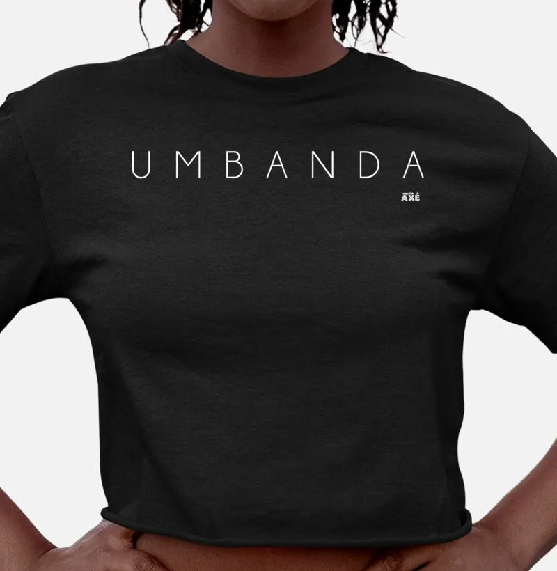 Cropped Umbanda lettering black