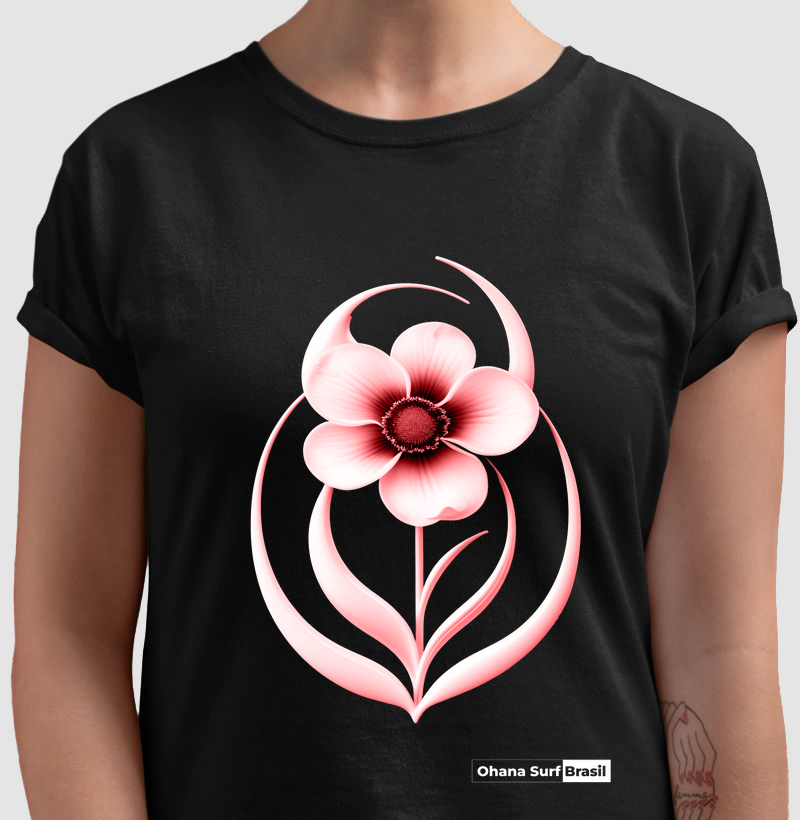 Camiseta Rosa Negra