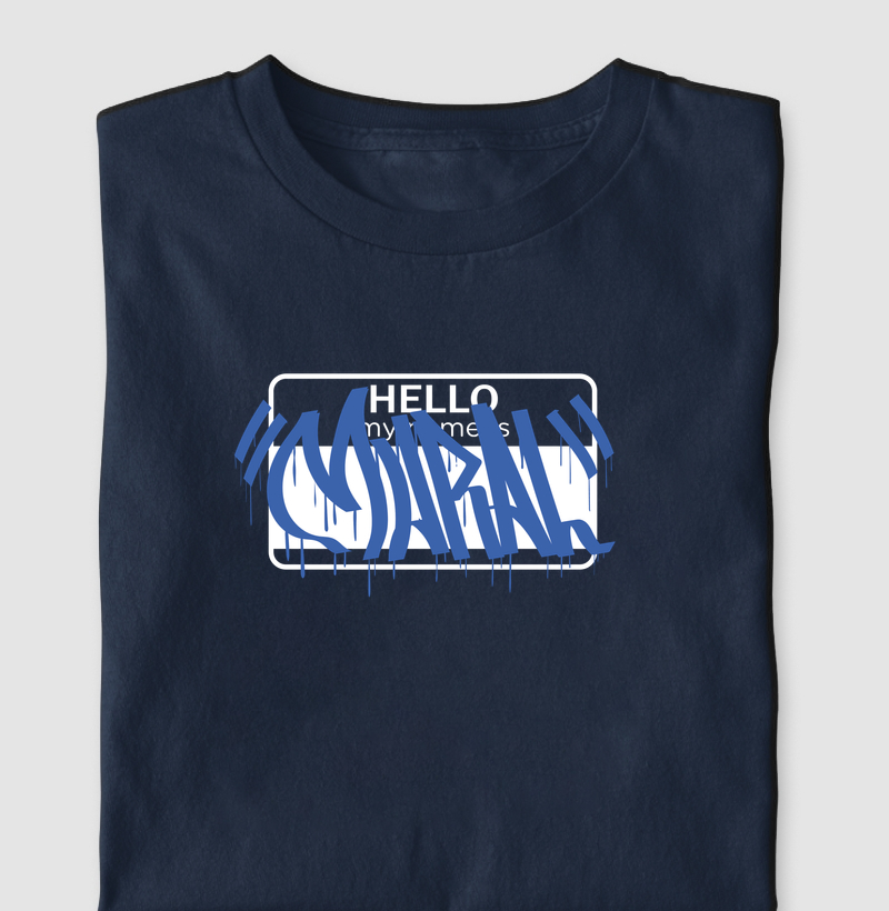 Mural "My Name Is" Azul