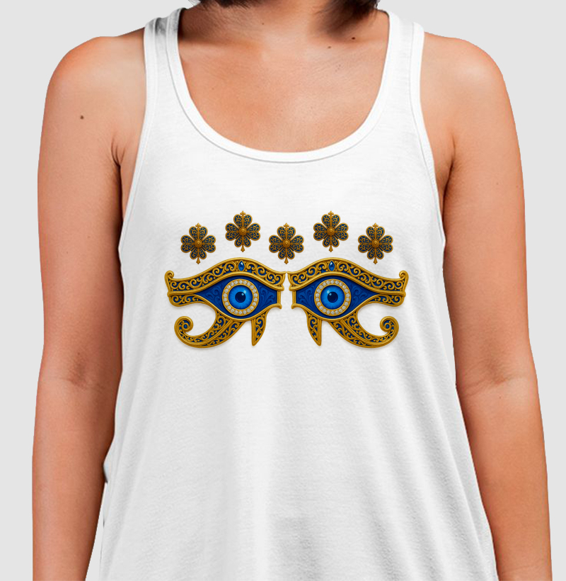 SKU 008 - Olho de Hórus Grego Proteção e Boa Sorte (regata)