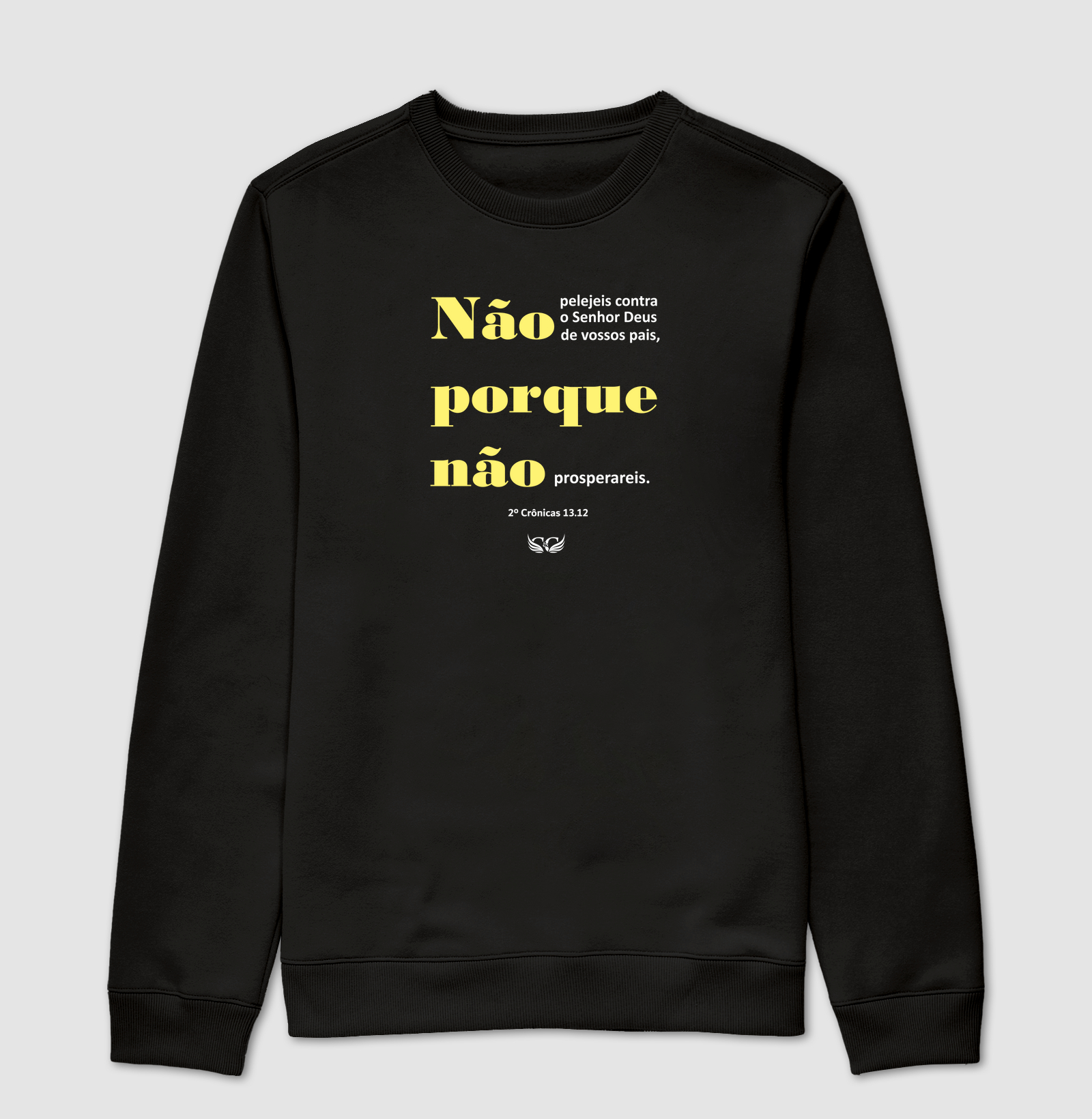 Camiseta Cristã 2ºCr13.12 Não pelejeis contra o Senhor Deus de vossos pais