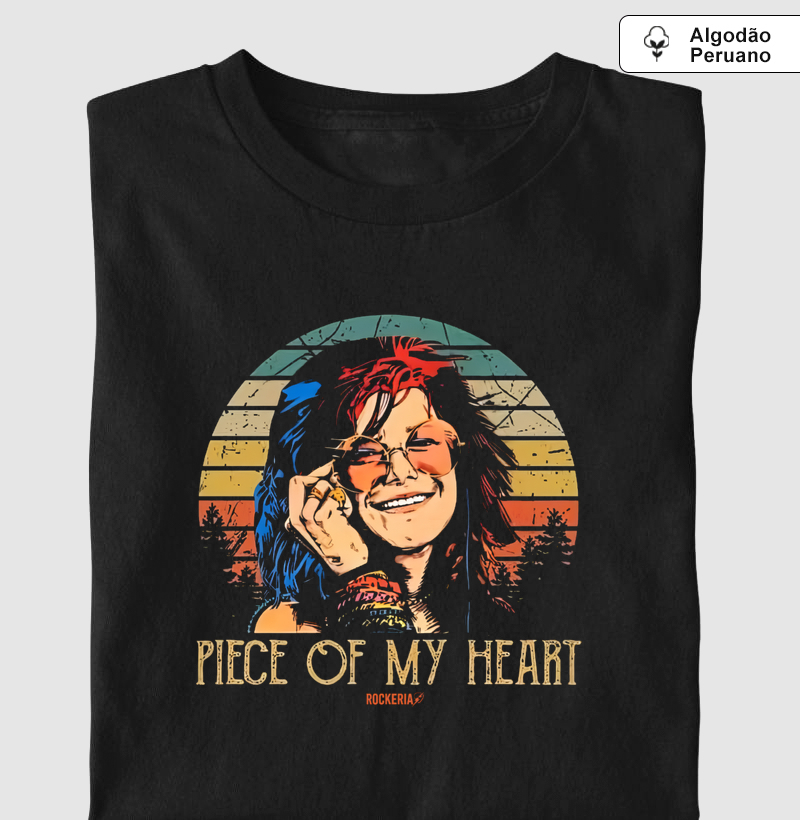Camiseta Algodão Peruano Janis Piece of My Heart