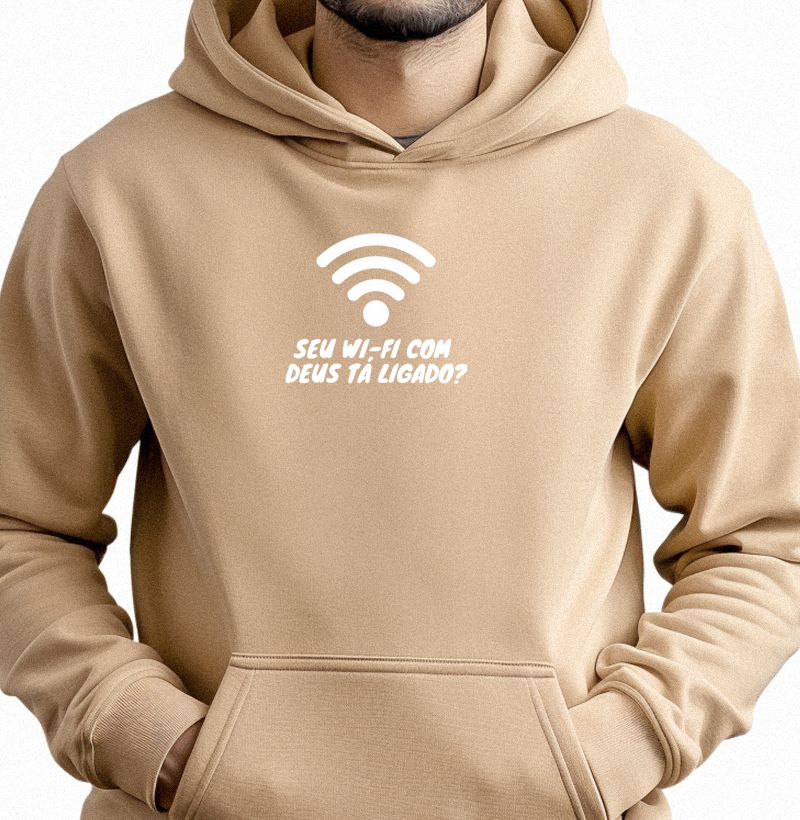 Wi-fi com Deus (estampa em branco)