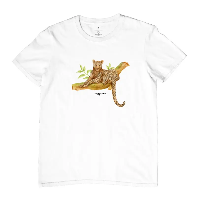 Camiseta Onça Aquarela