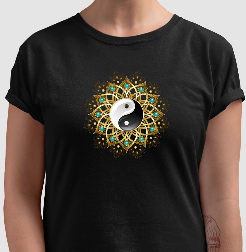 Camiseta Alquímica - YIN YANG Flor de Lótus