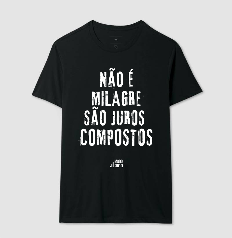 Camiseta estampada com frase de finanças 10