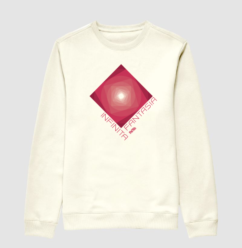 MOLETOM SUÉTER SLIM "INFINITA FANTASIA" / MAGENTA ESTAMPA GRANDE