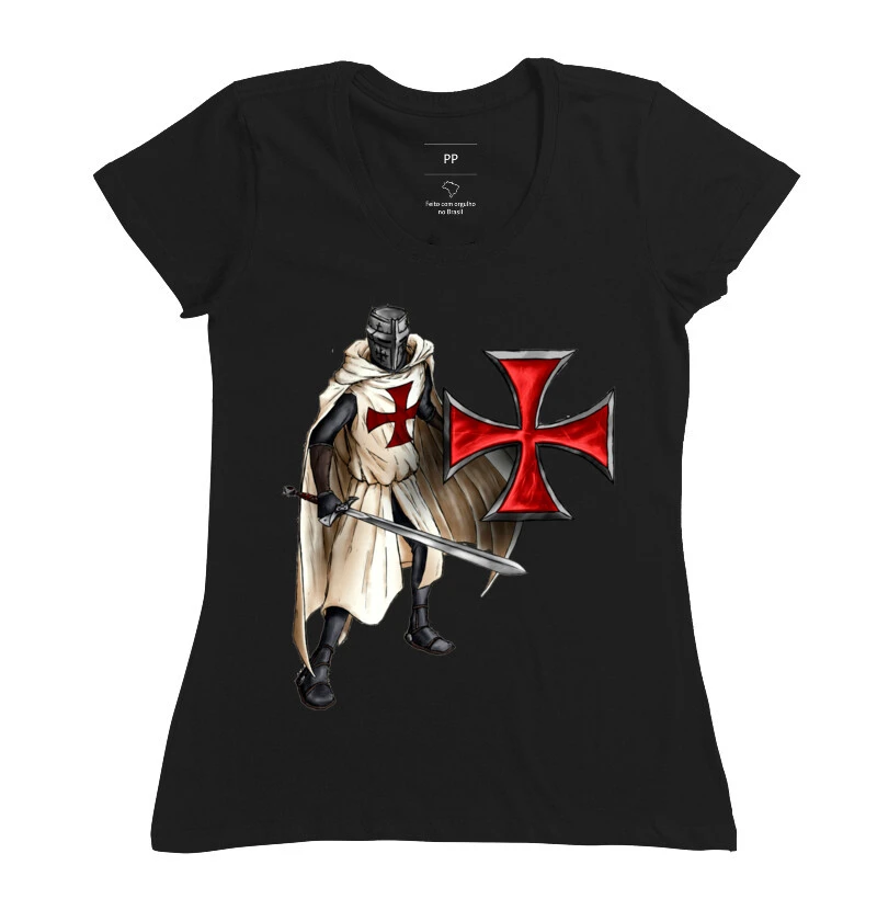 Camisa Cavaleiro Templario e Simbolo Templario