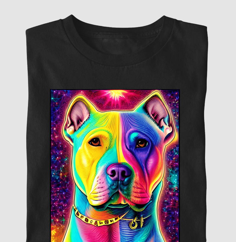 Pitbull no estilo Lisa Frank