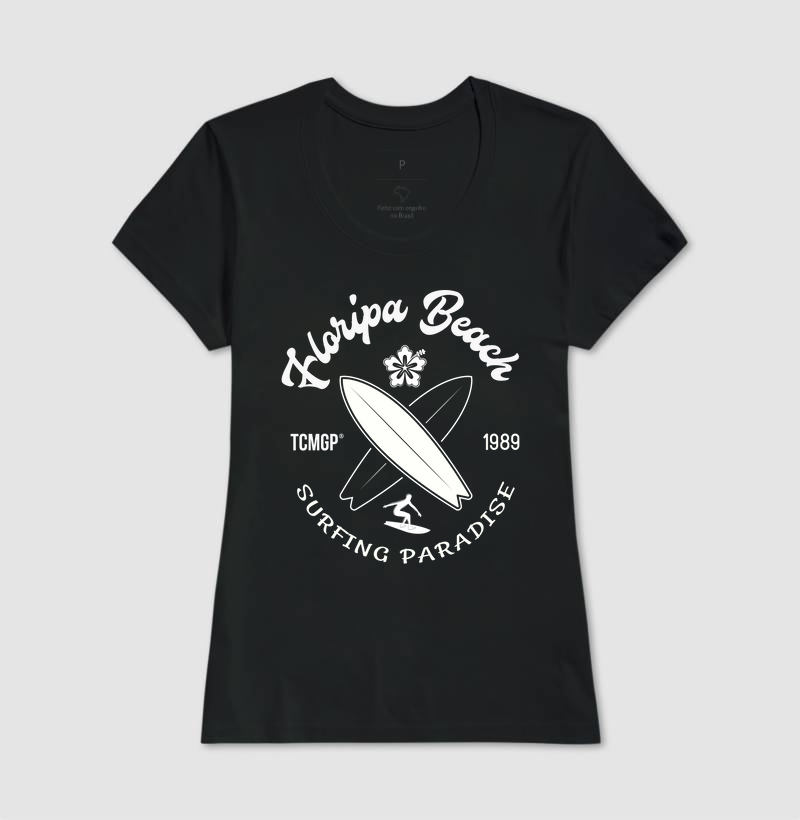 Camiseta Básica Gola Careca Algodão Premium Feminina