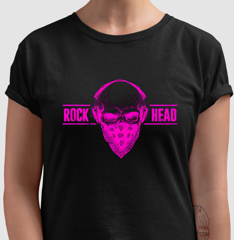 Camiseta Rock Head Woman