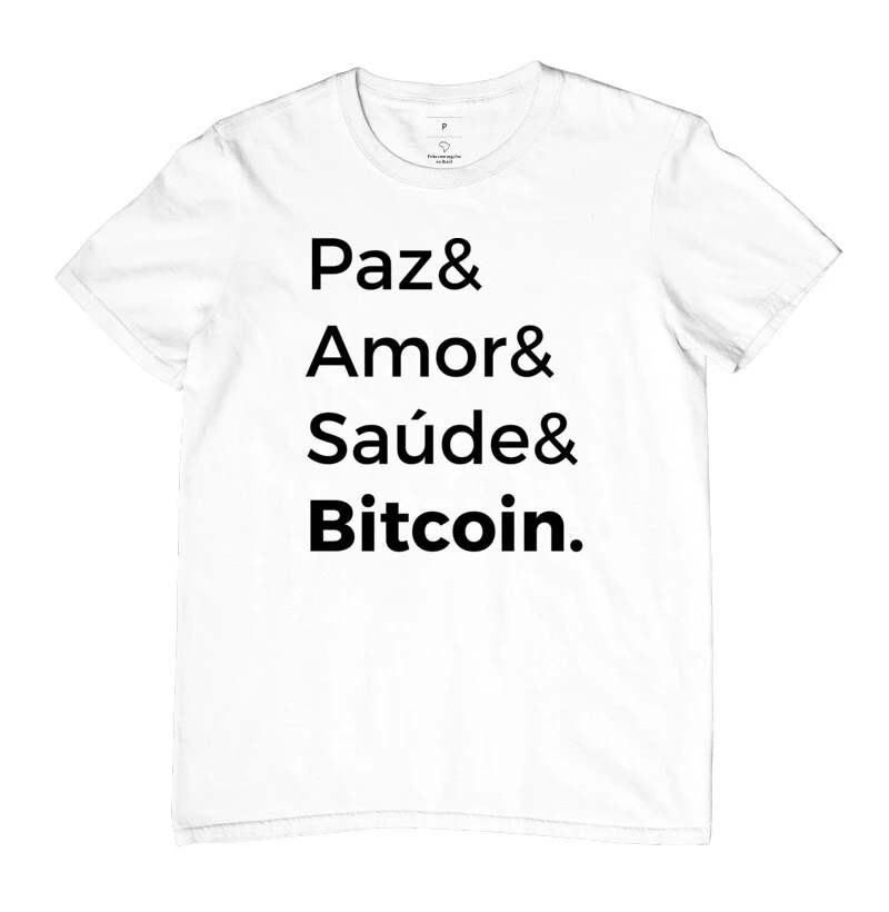 Paz, amor, saúde e bitcoin