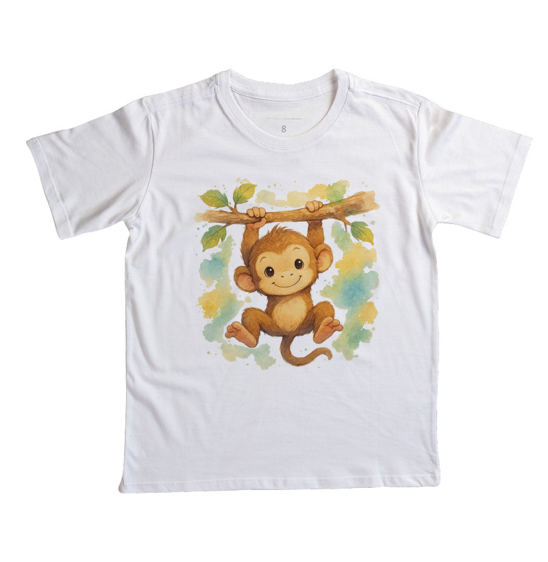Macaco - estilo aquarela (infantil)