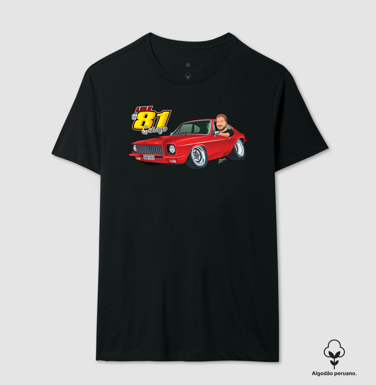 Camiseta Caricatura Lele Garage #1