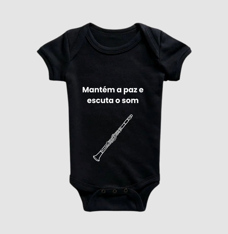 Mantém a Paz e escuta o som no Clarinete