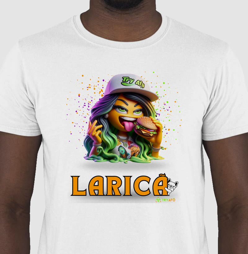 Camiseta Estampa Emoji Larica da Mina: Cultura Urbana da Moda Try Afú.