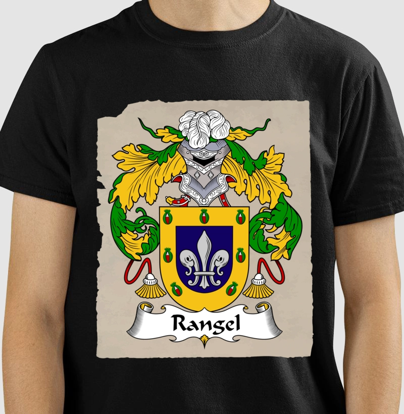 Camiseta Brasão Família Rangel Simbolo Sobrenomes