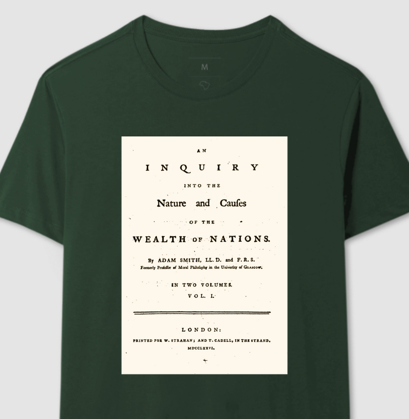 Camiseta A Riqueza das Nações, 1776