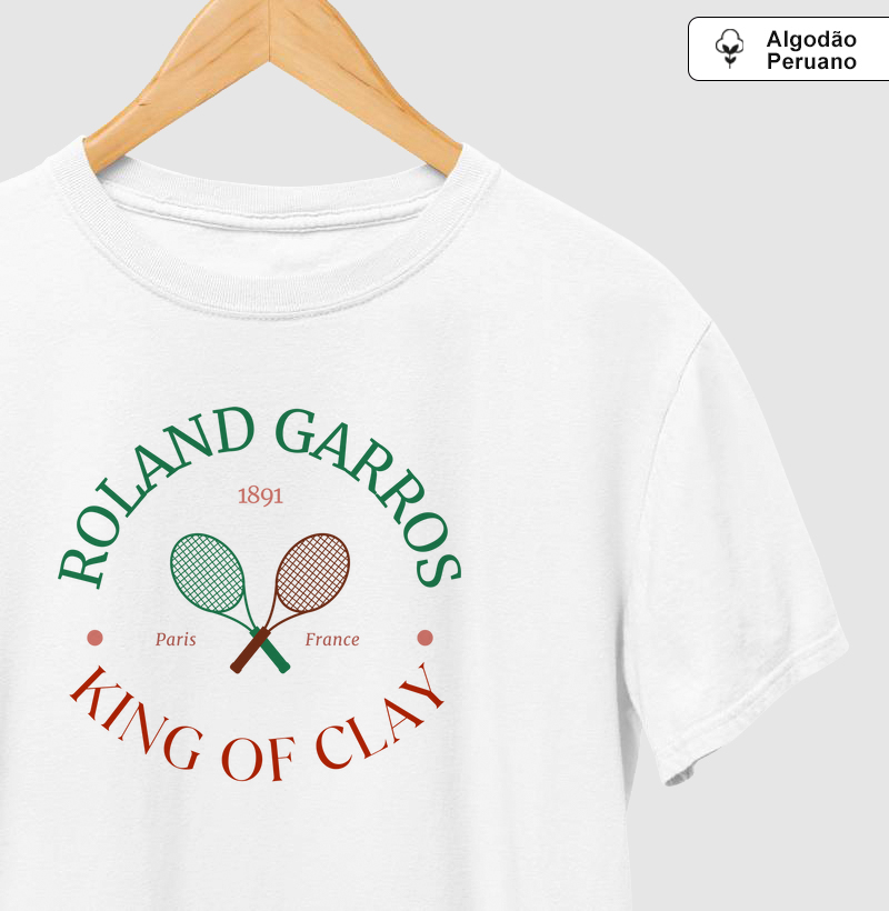 Roland Garros - King of Clay - Algodão Premium