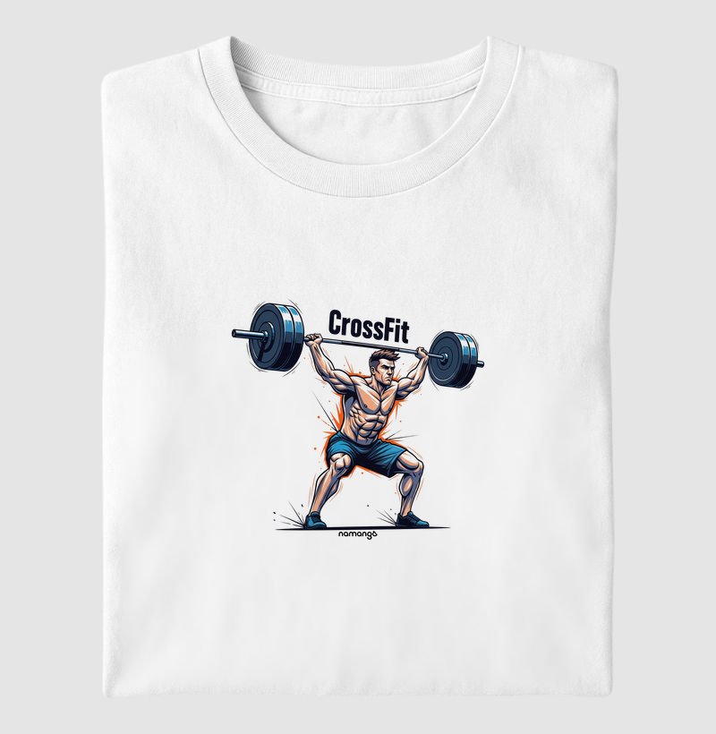Camiseta CrossFit Snatch Ilustração Masculina – Na Manga