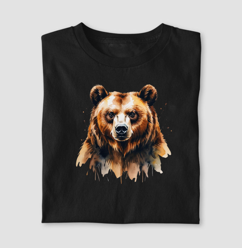 Urso Marrom aquarela