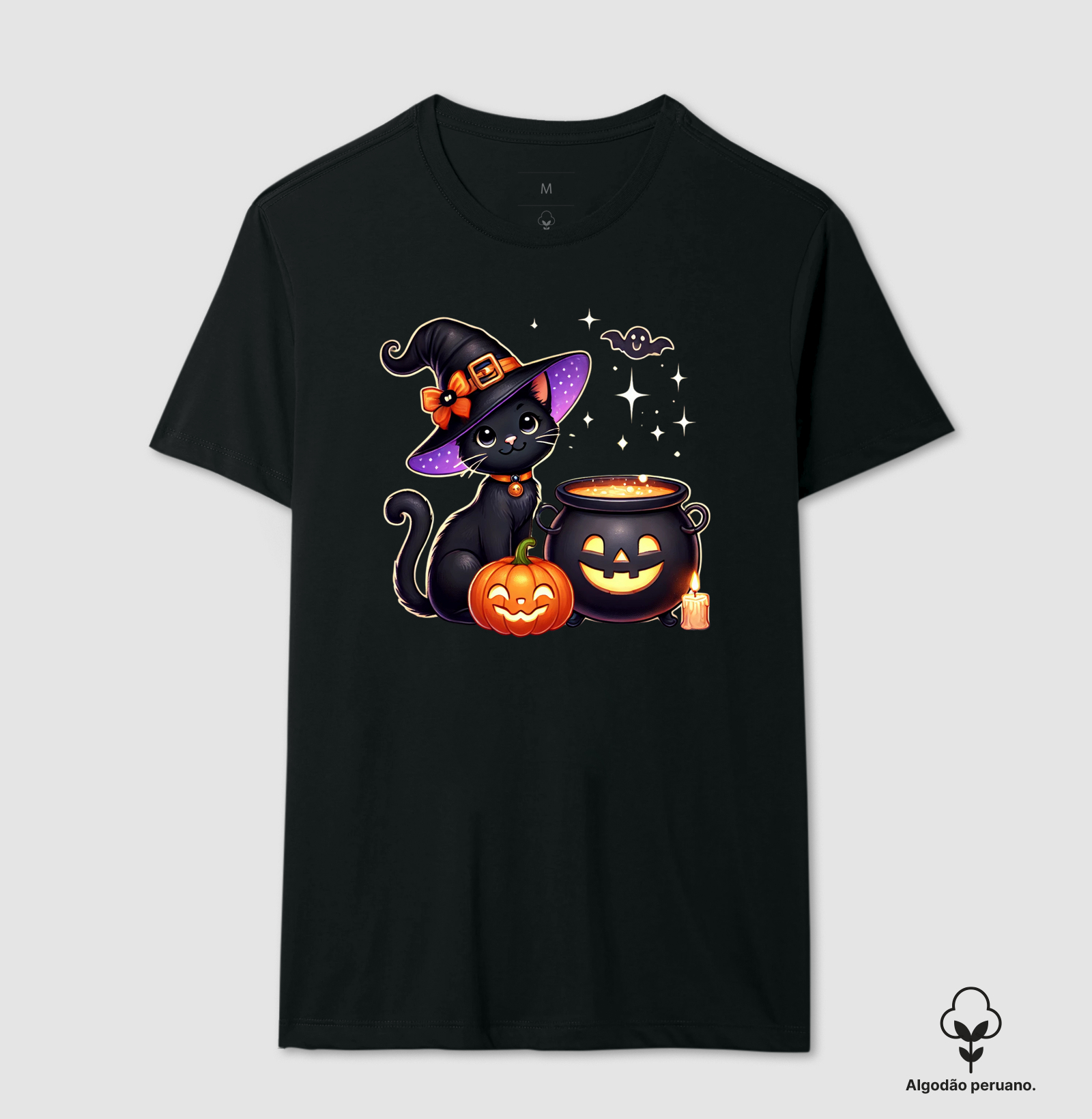 Camisa Gatinho Halloween