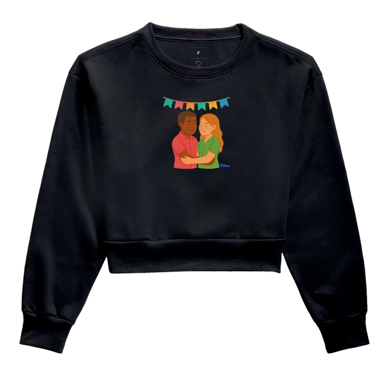 Moletom Cropped "casal H" 1