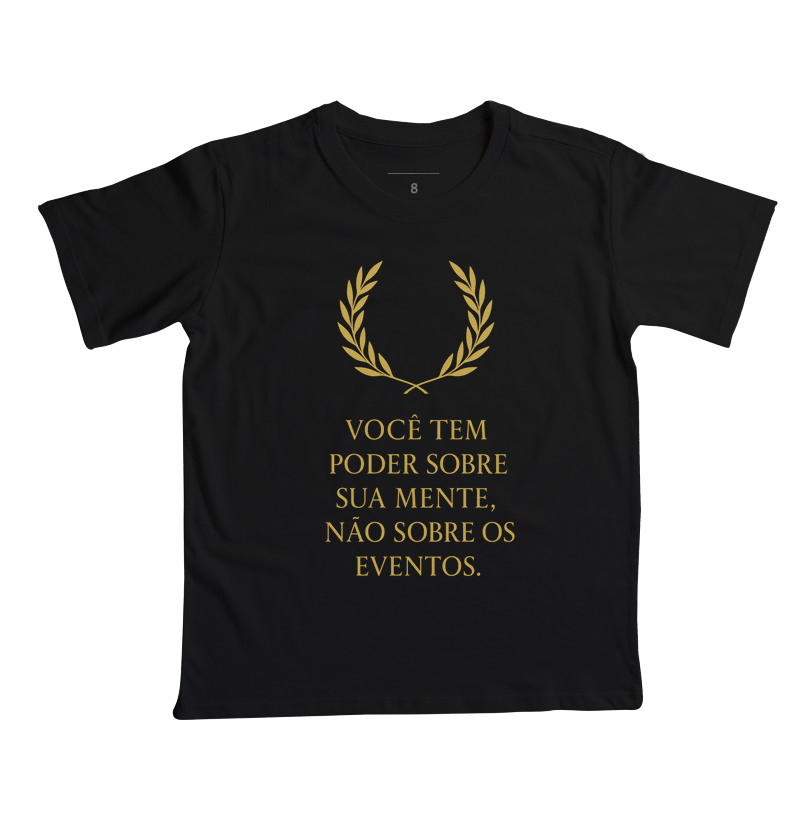 Camiseta "Poder Estoico" – Domine Sua Mente, Liberte-se do Mundo