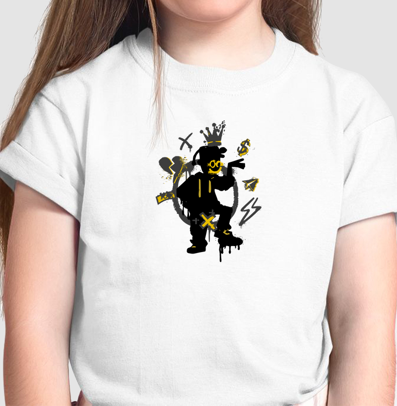 Urbano em Evidência: Camiseta Infantil - Viva a Arte das Ruas
