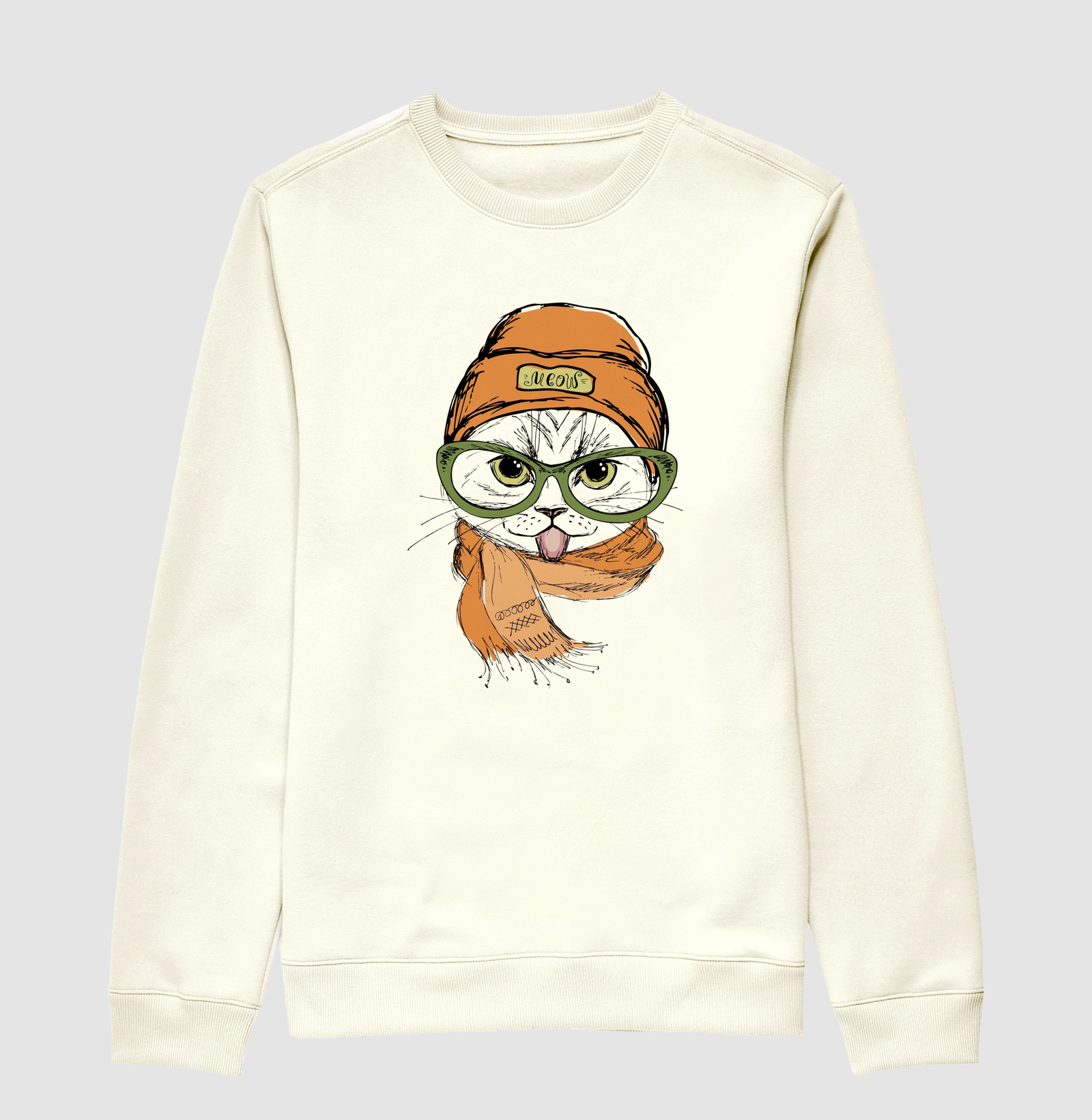 Moletom Sueter Slim Camiseta Cachecol Cat 