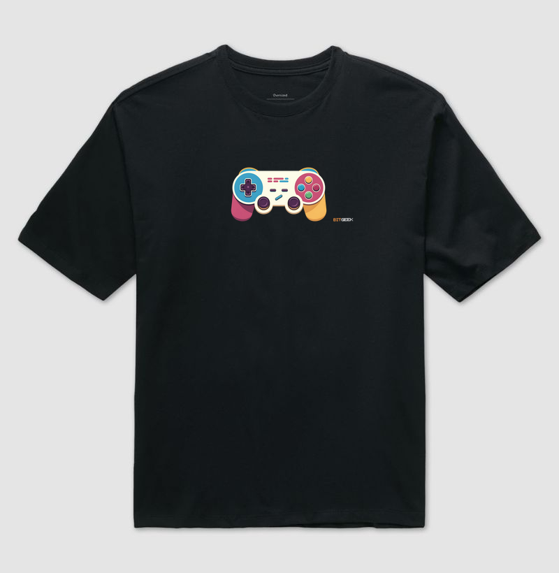 Camiseta Oversized Press Start