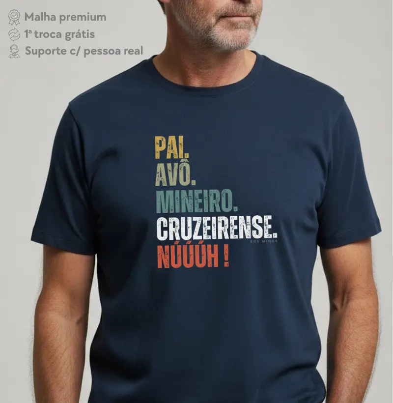 Pai. Avô. Mineiro. Cruzeirense. Núúúh!