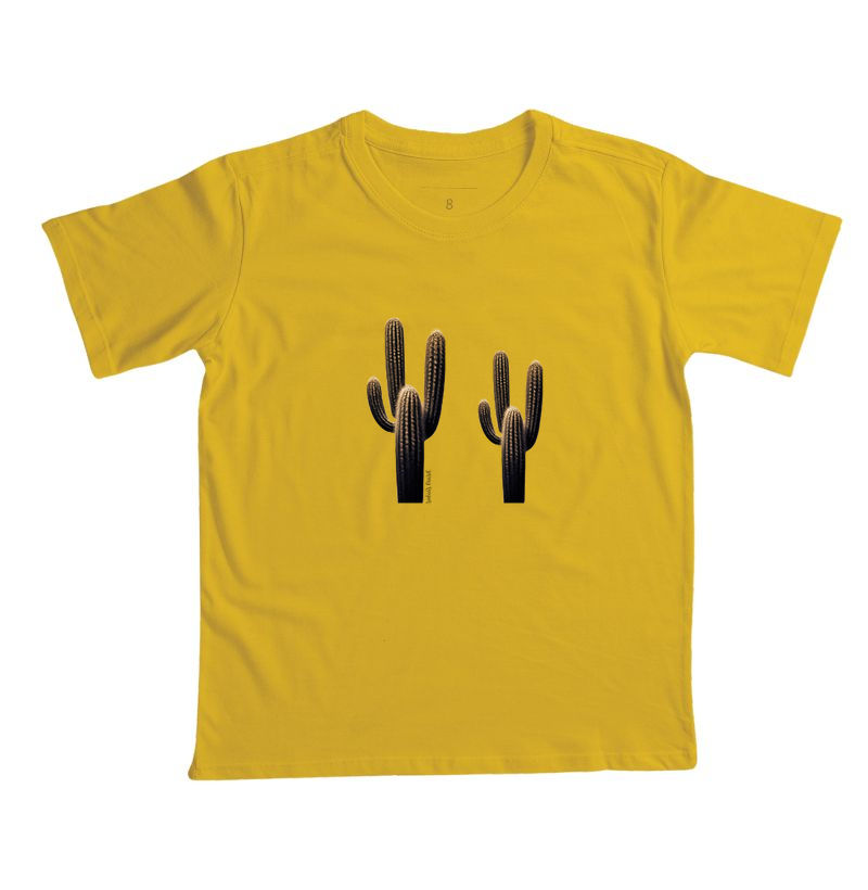 camiseta cacto amarela outono