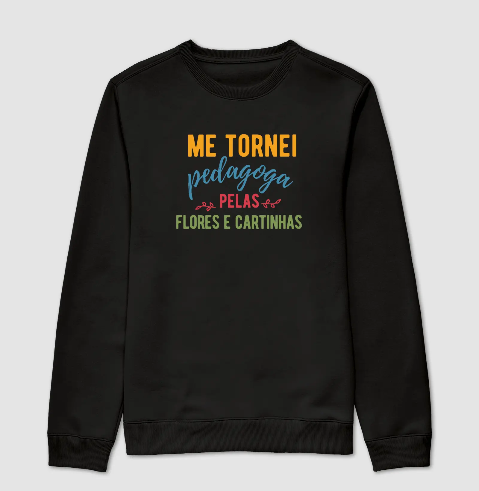 Moletom Suéter | Flores e Cartinhas | Lançamento
