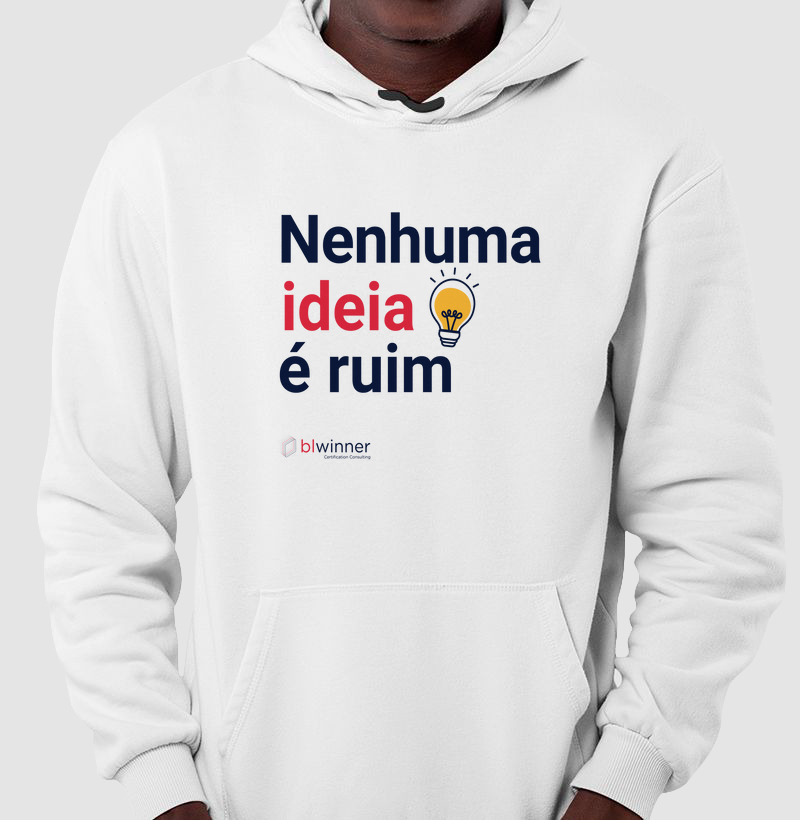 Moletom Unissex Nenhuma Ideia é Ruim