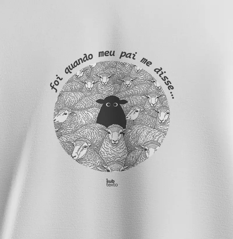 Camiseta Slim - Ovelhas