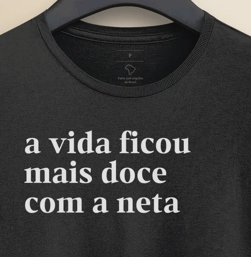 A vida ficou mais doce com a neta