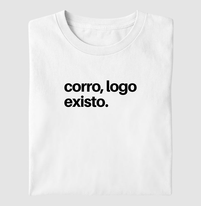 Camiseta Corro logo existo