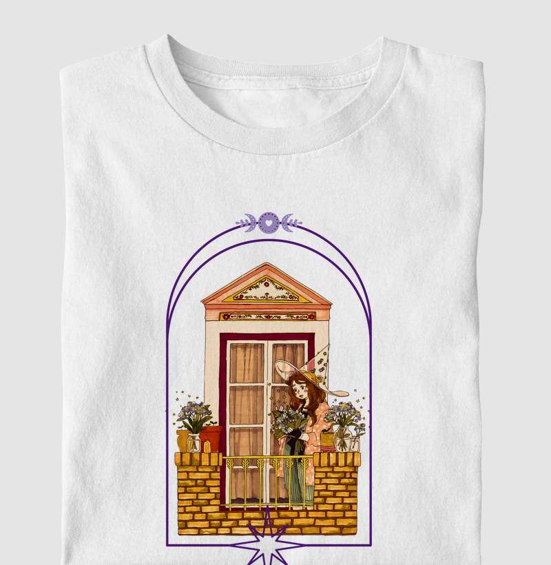 Witch and flowers
