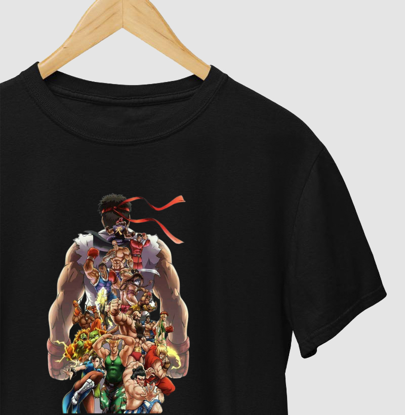 Camiseta Street Fighter Personagens