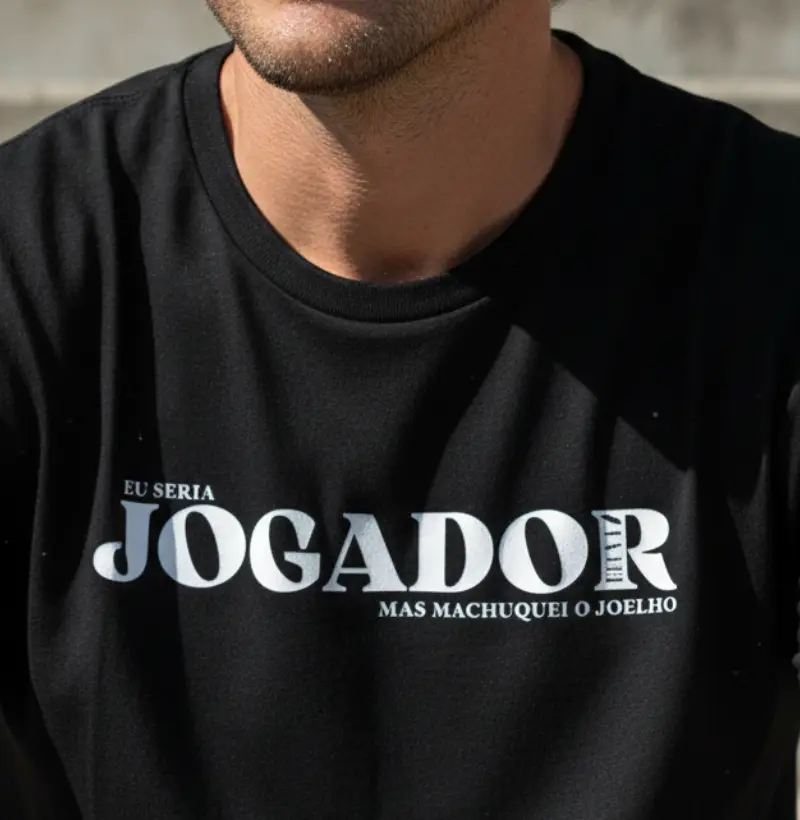 Eu seria jogador, mas machuquei o joelho