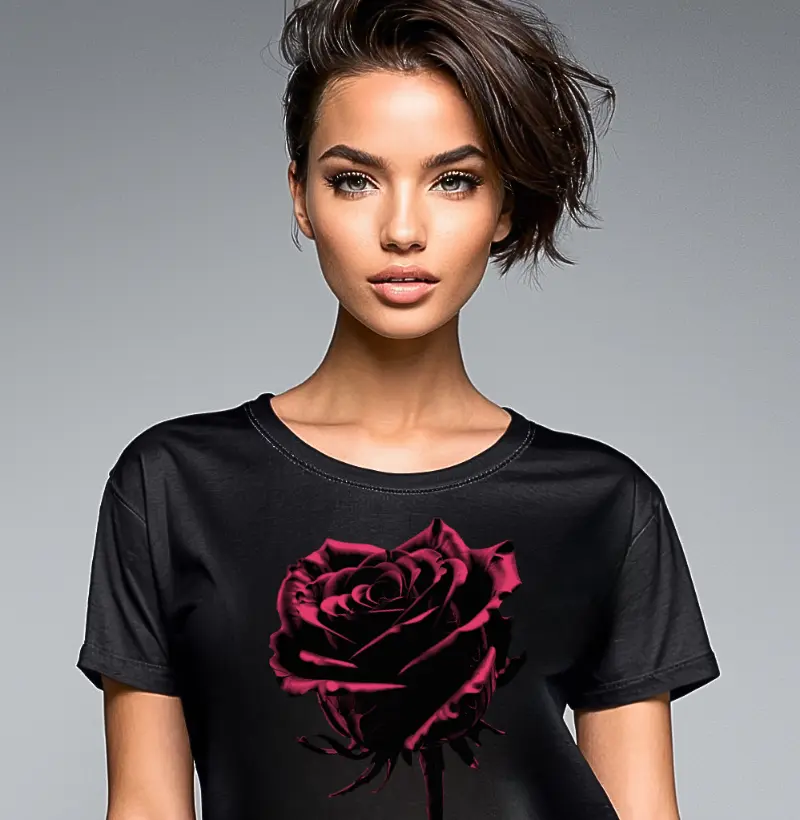 Camiseta Reserva Ink - Rosa Vermelha Vazada