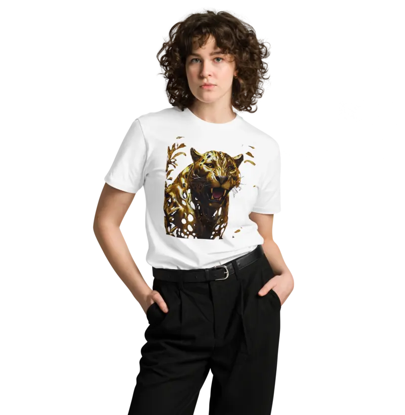 Prosperidade e Força: Camiseta do Arquétipo Leopardo