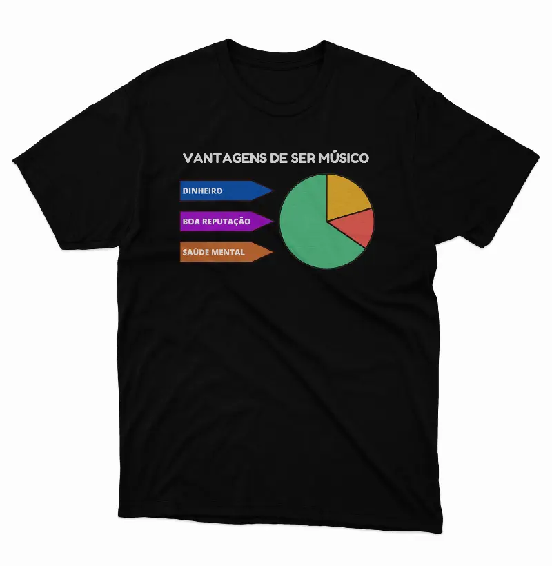 Camiseta Vantagens de Ser Músico