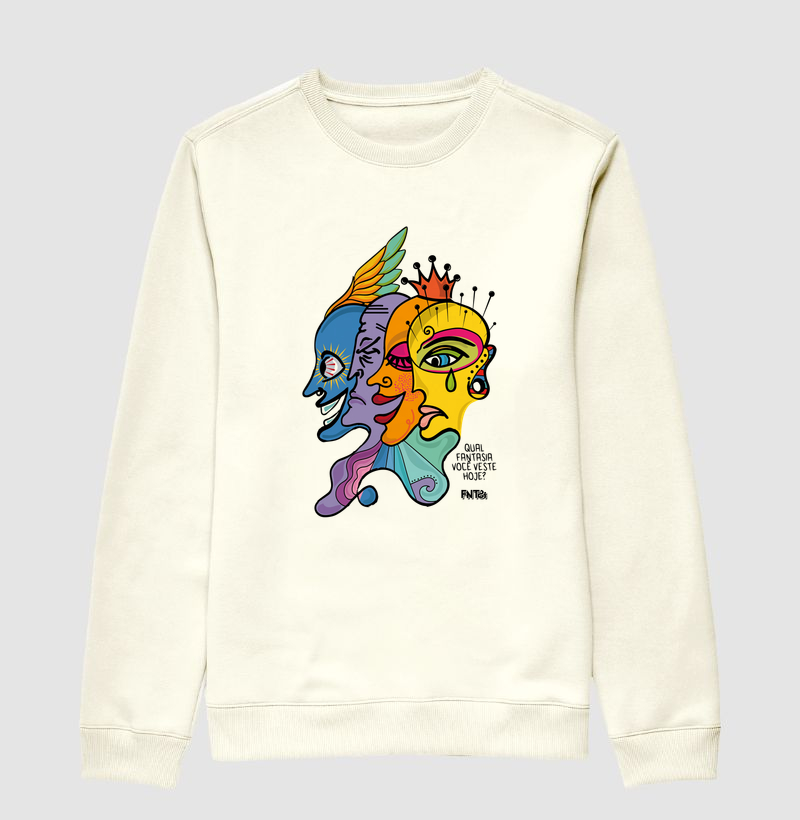 MOLETOM SUÉTER SLIM "DIA" / MÁSCARAS