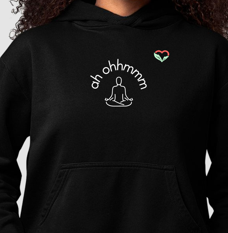 Ah ohhmmmmm - Moletom Hoodie sem cadarço