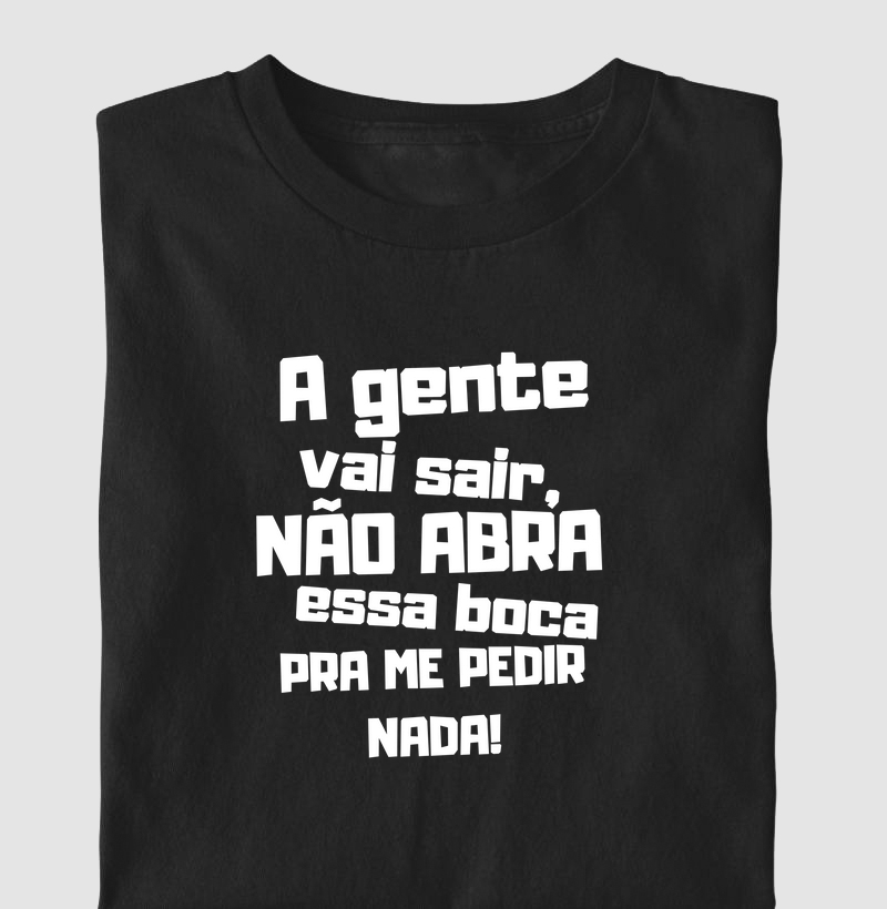 A gente vai sair