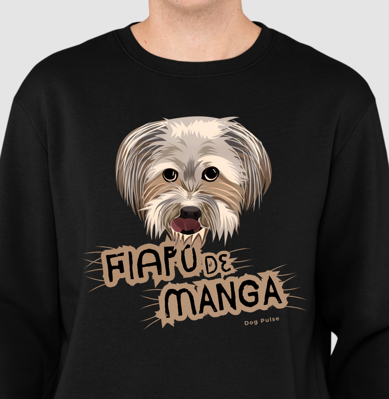 Suéter Moletom Dog Pulse - Fiapo de Manga Beige