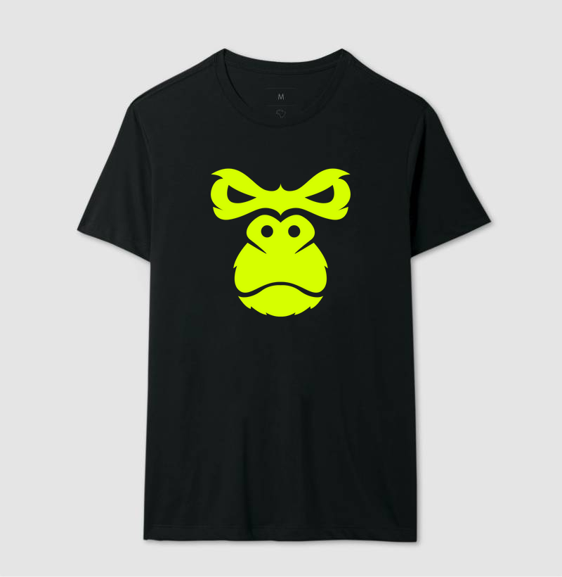 Camiseta Animalis Gorila Frontal 100% Algodão