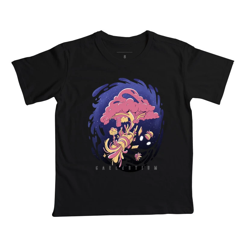 Camiseta Infantil Nave Psicodelica